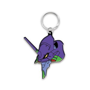 Rebuild Of Evangelion - EVA-01 Head Rubber Keychain_