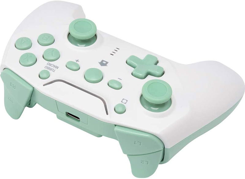 Cyber Gadget Gyro Wireless Controller for Nintendo Switch (Cream x Light Green) image 5