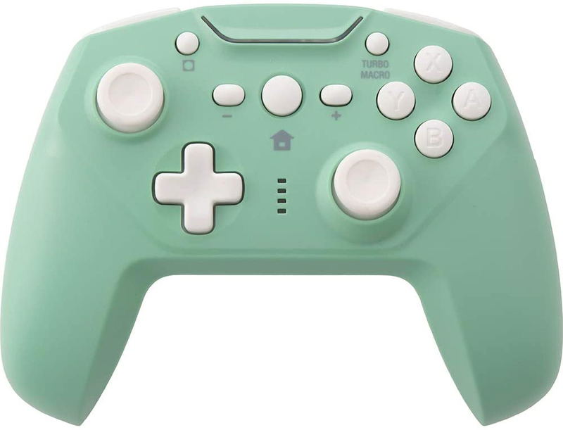 Cyber Gadget Gyro Wireless Controller for Nintendo Switch (Light Green x Cream) image 3