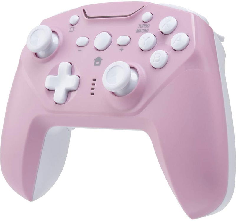 Cyber Gadget Gyro Wireless Controller for Nintendo Switch (Pink x White) image 2