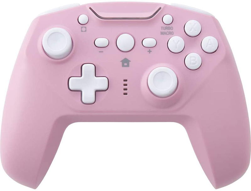 Cyber Gadget Gyro Wireless Controller for Nintendo Switch (Pink x White) image 3