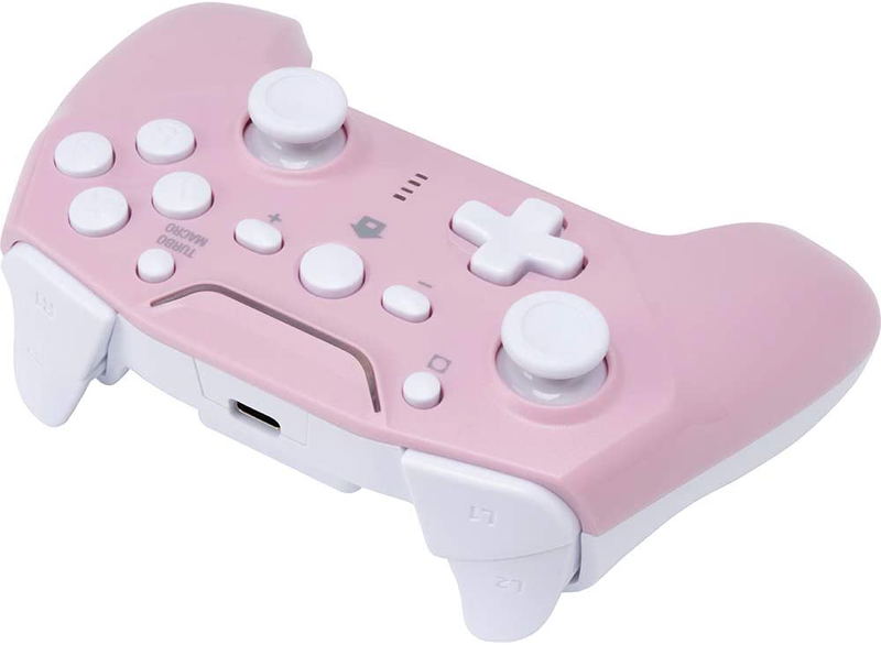 Cyber Gadget Gyro Wireless Controller for Nintendo Switch (Pink x White) image 5