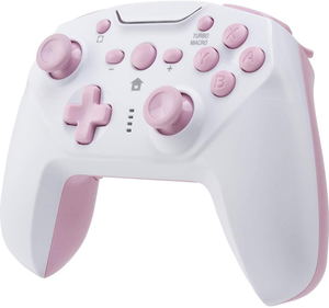 CYBER · Gyro Wireless Controller for Nintendo Switch (White x Pink)_