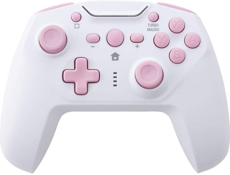 Cyber Gadget Gyro Wireless Controller for Nintendo Switch (White x Pink) image 3