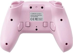 CYBER · Gyro Wireless Controller for Nintendo Switch (White x Pink)
