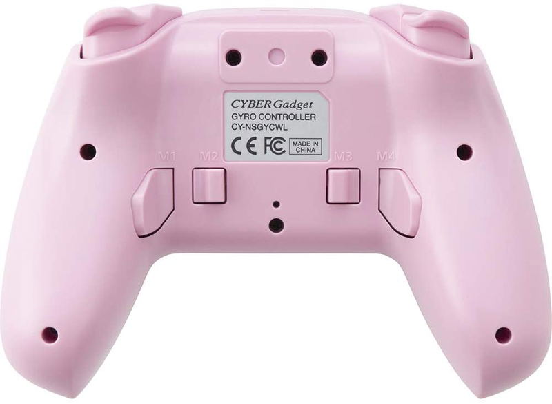 Cyber Gadget Gyro Wireless Controller for Nintendo Switch (White x Pink) image 4