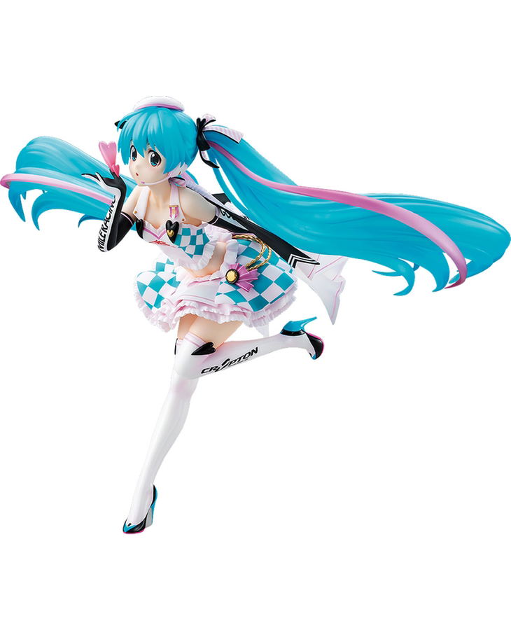 Hatsune Miku GT Project 1/7 Scale Pre-Painted Figure: Racing Miku 2019 Ver. Side Key Visual image 1