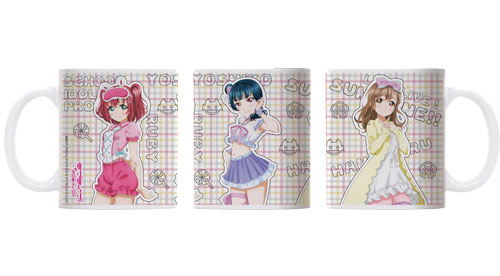 Love Live! Sunshine!! - Yoshiko, Hanamaru, Ruby Full Color Mug Pajama Ver. image 1