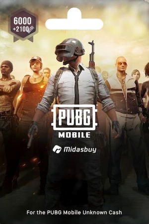 PUBG Mobile 6000+2100 UC Code_