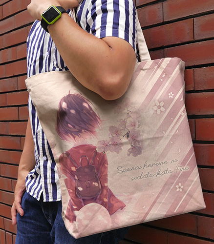 Saekano: How To Raise A Boring Girlfriend Fine - Megumi Kato Teaser Visual 1 Full Graphic Large Tote Bag (Natural) image 2