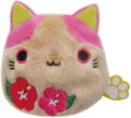 Flower Neko Dango Plush: Hibiscus thumbnail 1