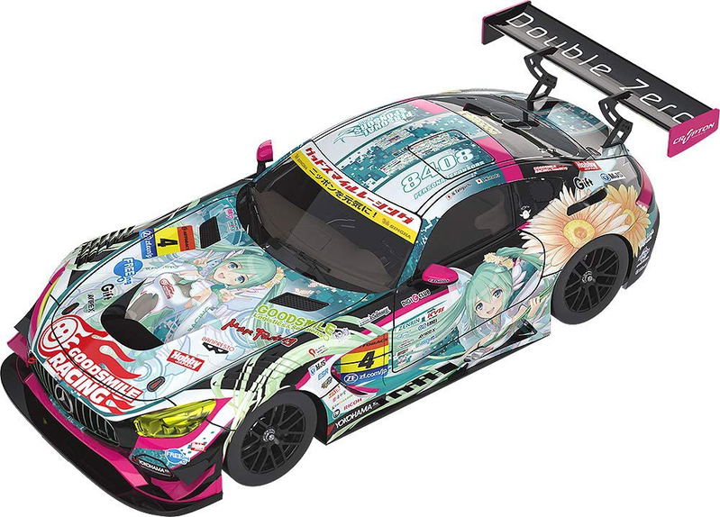 Hatsune Miku GT Project 1/18 Scale Miniature Car: Good Smile Hatsune Miku AMG 2017 Super GT Ver. image 1