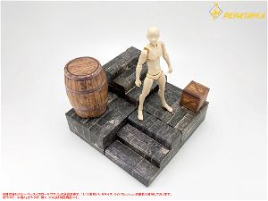 Pepatama Series 1/12 Scale Paper Diorama: M-007 Stairs Set A Dungeon Ver.