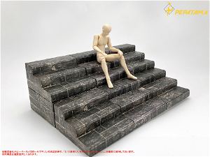 Pepatama Series 1/12 Scale Paper Diorama: M-007 Stairs Set A Dungeon Ver.