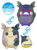 Pocket Monsters Mochifuwa Reversible Cushion PZ53: Morpeko thumbnail 1