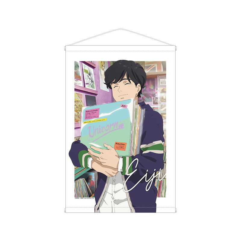 Banana Fish Original Illustration Okumura Eiji Record Shop Ver. Wall Scroll image 1