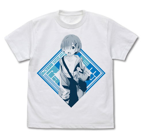 Re:Zero - Starting Life In Another World - Rem T-shirt Street Fashion Ver. White (M Size) image 1