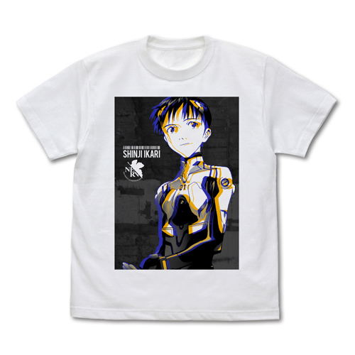 Neon Genesis Evangelion - Shinji Ikari Graphic T-shirt White (L Size)