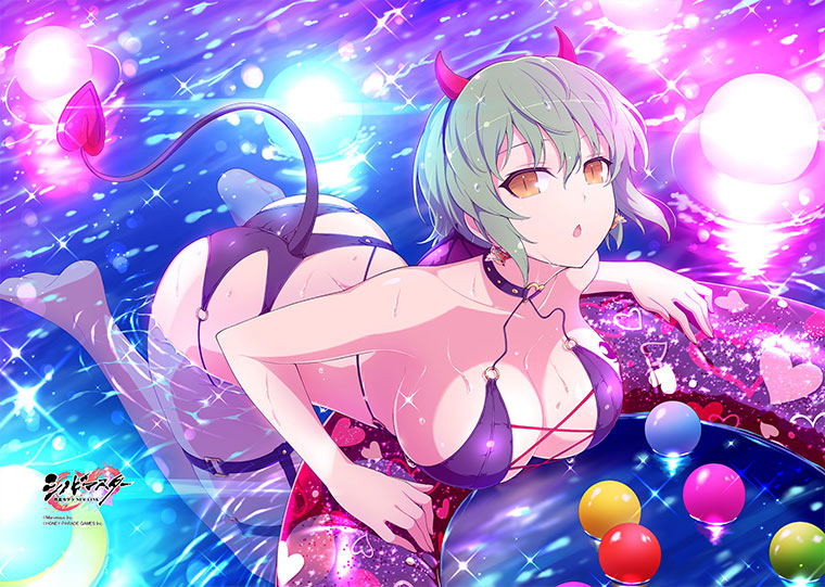 Shinobi Master Senran Kagura New Link B2 Wall Scroll: Hikage / Swimwear image 3