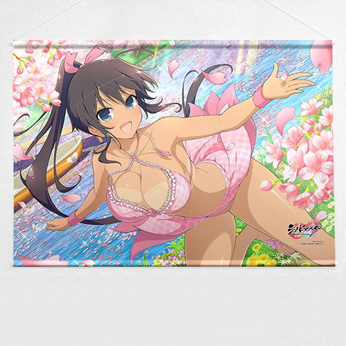 Shinobi Master Senran Kagura New Link B2 Wall Scroll: Homura / Sakura Swimwear image 1
