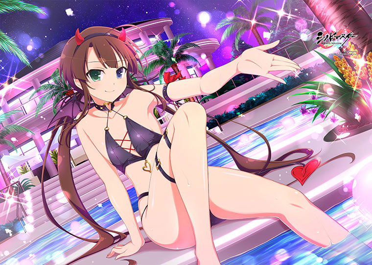 Shinobi Master Senran Kagura New Link B2 Wall Scroll: Ryobi / Swimwear image 3