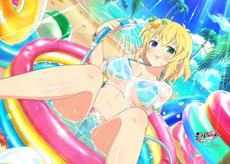 Shinobi Master Senran Kagura New Link B2 Wall Scroll: Ryona / Swimwear image 3