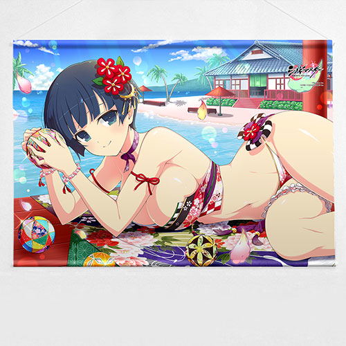 Shinobi Master Senran Kagura New Link B2 Wall Scroll: Yozakura / Swimwear image 1