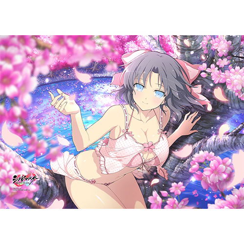 Shinobi Master Senran Kagura New Link B2 Wall Scroll: Yumi / Sakura Swimwear image 2