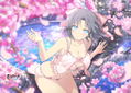 Shinobi Master Senran Kagura New Link B2 Wall Scroll: Yumi / Sakura Swimwear thumbnail 3