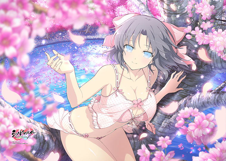 Shinobi Master Senran Kagura New Link B2 Wall Scroll: Yumi / Sakura Swimwear image 3
