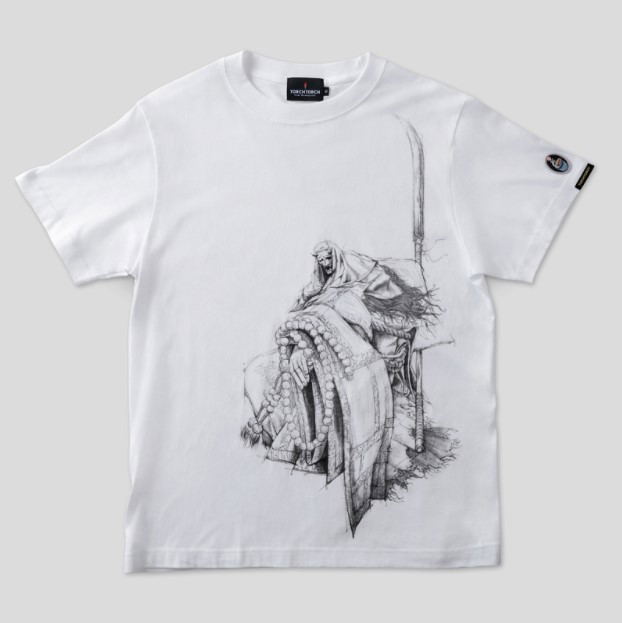 Sekiro: Shadows Die Twice Torch Torch T-shirt Collection: Corrupted Monk White (M Size) image 1