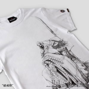 Sekiro: Shadows Die Twice Torch Torch T-shirt Collection: Corrupted Monk White (L Size)_