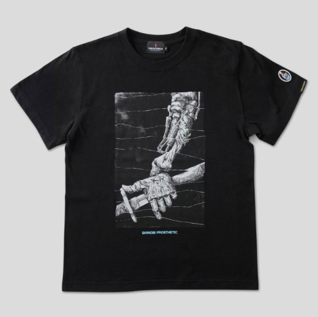 Sekiro: Shadows Die Twice Torch Torch T-shirt Collection: Shinobi Prosthetic Black (M Size) image 1