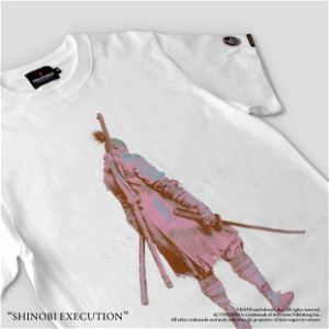 Sekiro: Shadows Die Twice Torch Torch T-shirt Collection: Shinobi Execution White (L Size)