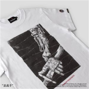 Sekiro: Shadows Die Twice Torch Torch T-shirt Collection: Shinobi Prosthetic White Ladies (M Size)