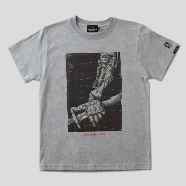 Sekiro: Shadows Die Twice Torch Torch T-shirt Collection: Shinobi Prosthetic Heather Gray (XXL Size) image 1