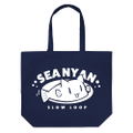 Slow Loop - Sea Nyan Large Tote Bag Navy thumbnail 1