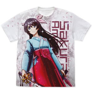 Project Sakura Wars - Sakura Amamiya Full Graphic T-shirt White (L Size)_