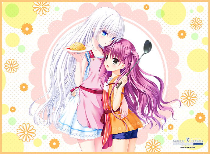 Summer Pockets Reflection Blue TCG Universal Play Mat: Shiroha & Umi image 1