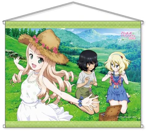 Girls und Panzer B2 Wall Scroll: Oshida & Ando Flower Decoration Showdown Ver. image 1