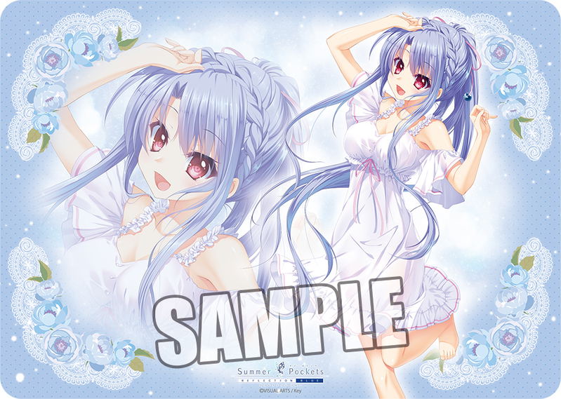 Summer Pockets Reflection Blue Character Rubber Mat: Ao Sorakado Dress Ver. image 2