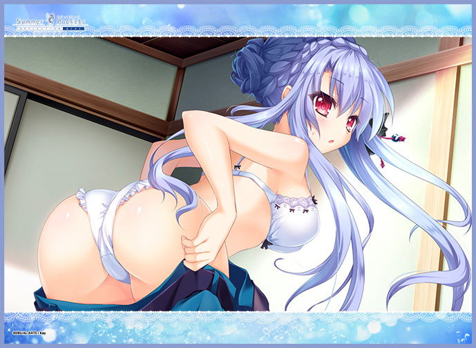 Summer Pockets Reflection Blue TCG Universal Play Mat: Ao Sorakado image 1