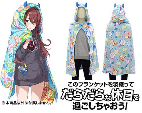 The Idolmaster Shiny Colors - Tenka Osaki DaraDara Hooded Blanket image 6