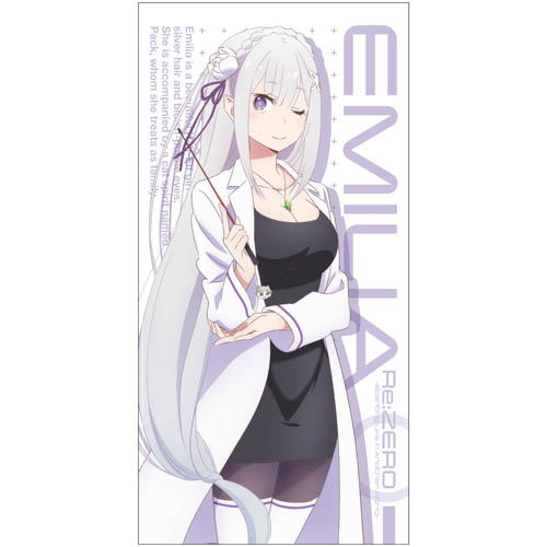 Re:Zero - Starting Life In Another World - Emilia 120cm Big Towel Ver. 2.0 image 1