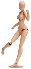 1/12 Scale Plastic Model Kit: Movable Body Female Type (Deluxe) Light Brown thumbnail 1