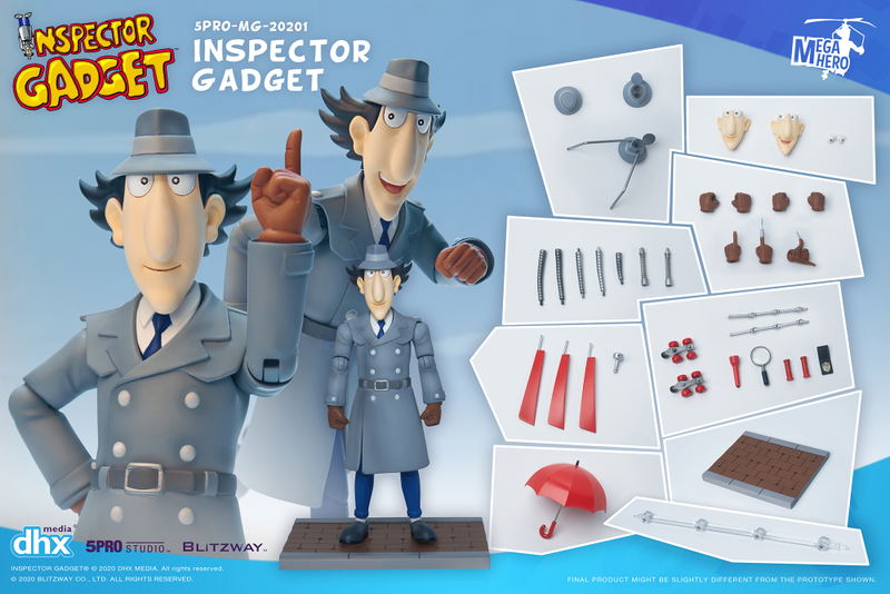 5PRO Studio x Blitzway 5PRO-MG-20201 Inspector Gadget 1/12 Scale Action Figure: Inspector Gadget image 1