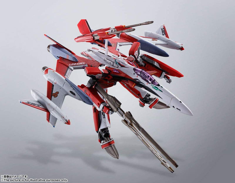 DX Chogokin Macross Frontier the Movie -The Wings of Goodbye-: YF-29 Durandal Valkyrie (Alto Saotome Custom) Full Set Pack image 9