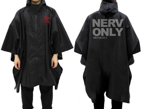 Neon Genesis Evangelion - Nerv Rain Coat Black image 1