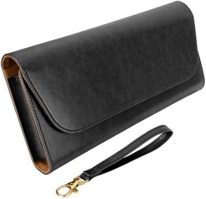 PU Leather Hand Pouch for Nintendo Switch / Switch Lite (Black)