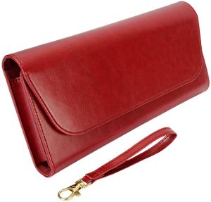 PU Leather Hand Pouch for Nintendo Switch / Switch Lite (Bordeaux)